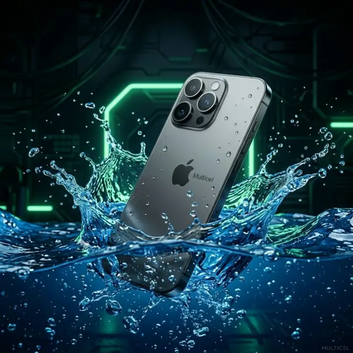 Celular mojado